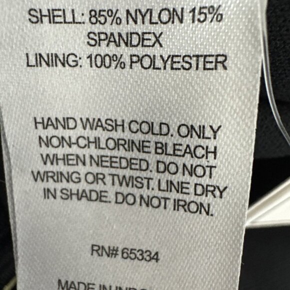 Salt + Cove Junior XS Ribbed Plunge Halter Tankini Top Black NWT 9401 - Picture 14 of 16